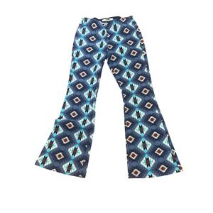 Rock & Roll‎ Denim Aztec Print Flare Leg Boho Jeans Pull On High Rise 31x32